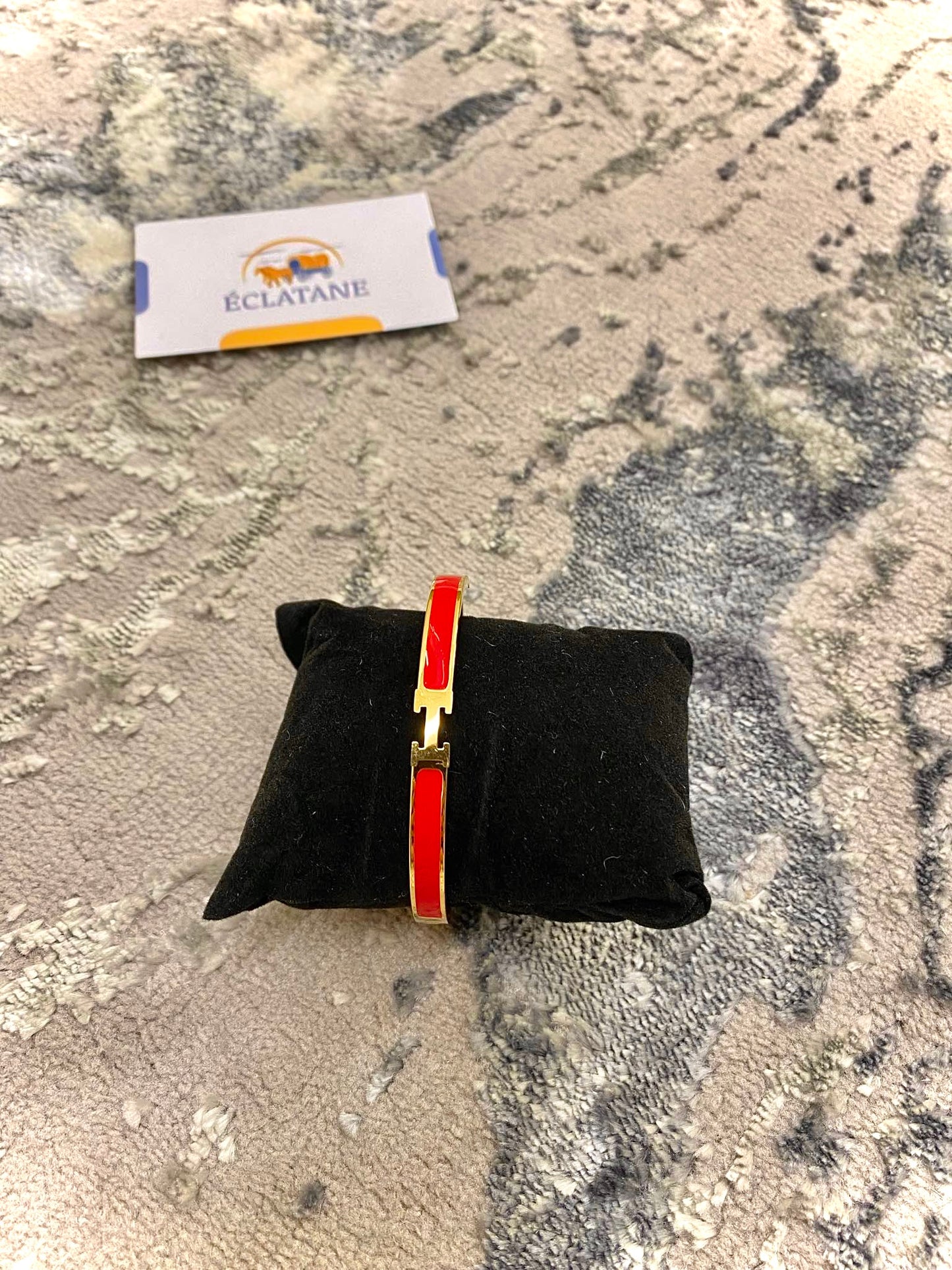 Gold & Red Plated | H Clasp Bracelet