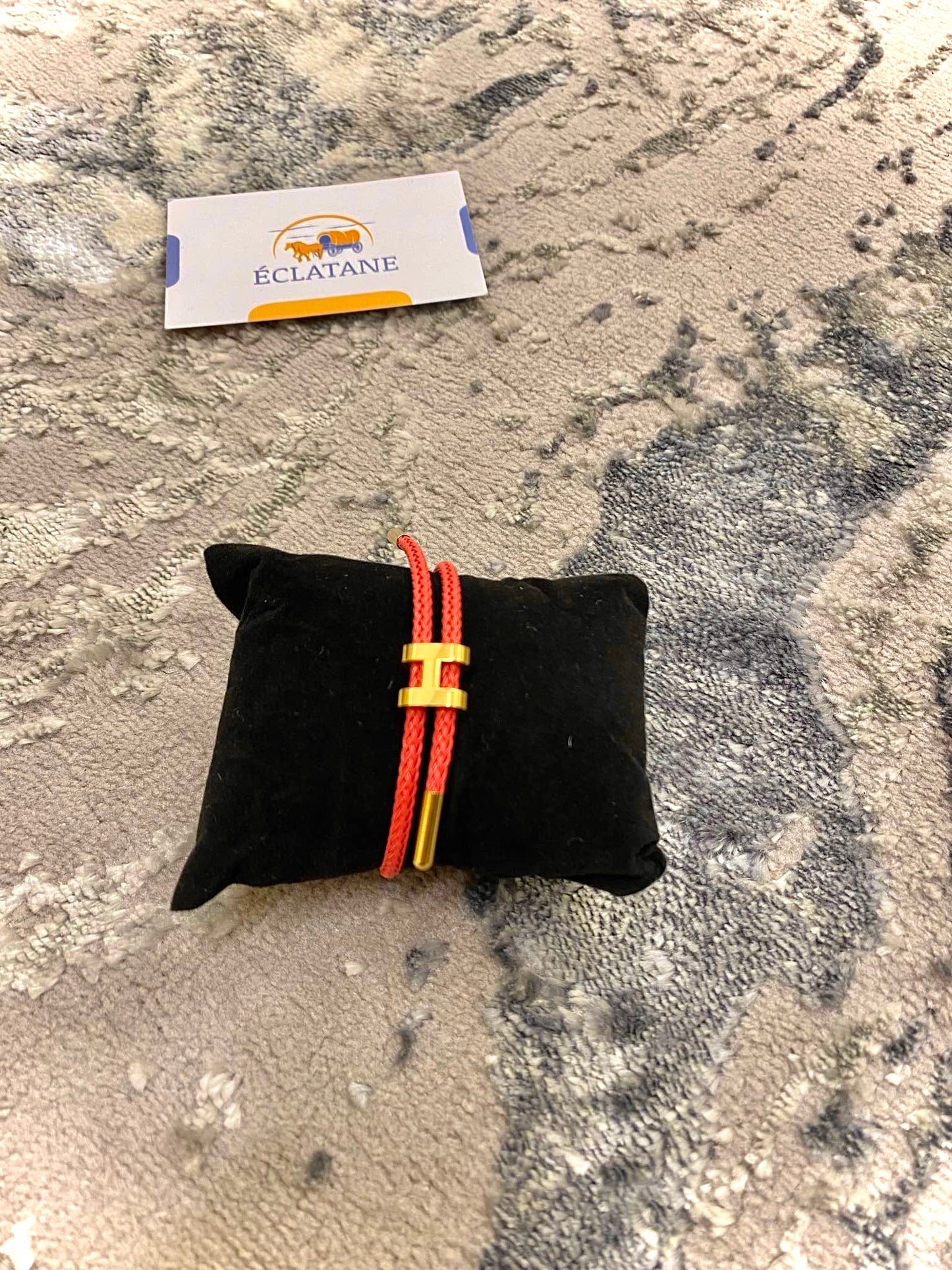 Gold & Red Plated | H Rope Bracelet