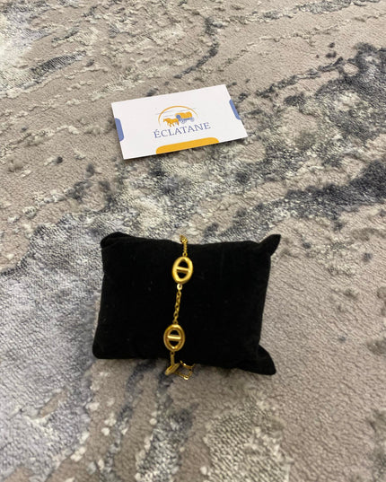 Plated Gold | CD Adjustable Bracelet
