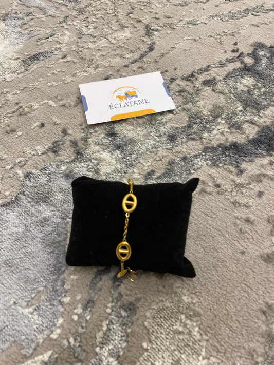 Plated Gold | CD Adjustable Bracelet