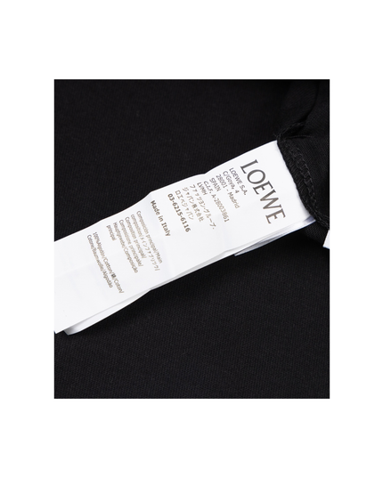 Black Anagram Lucky Cat Embroidery T-Shirt