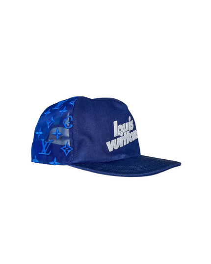 Blue Everyday LV Embroidered Mesh Hat