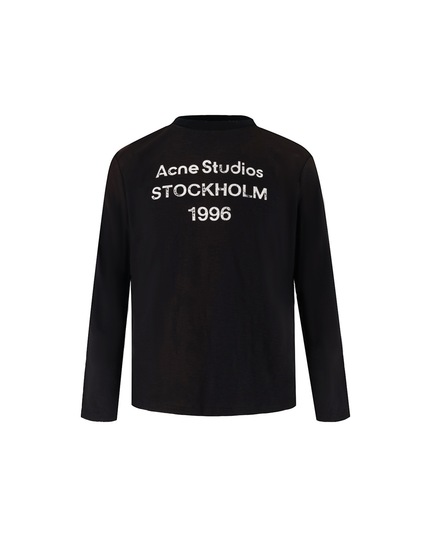 Black Eden 1996 Logo Long Sleeve Distressed T-Shirt