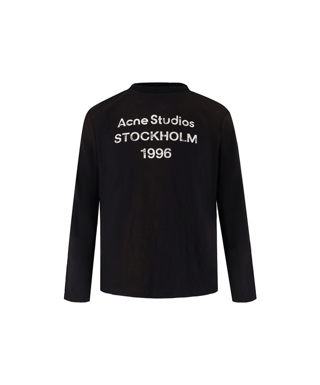 Black Eden 1996 Logo Long Sleeve Distressed T-Shirt