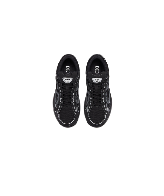 B30 Black Technical Mesh Trainers