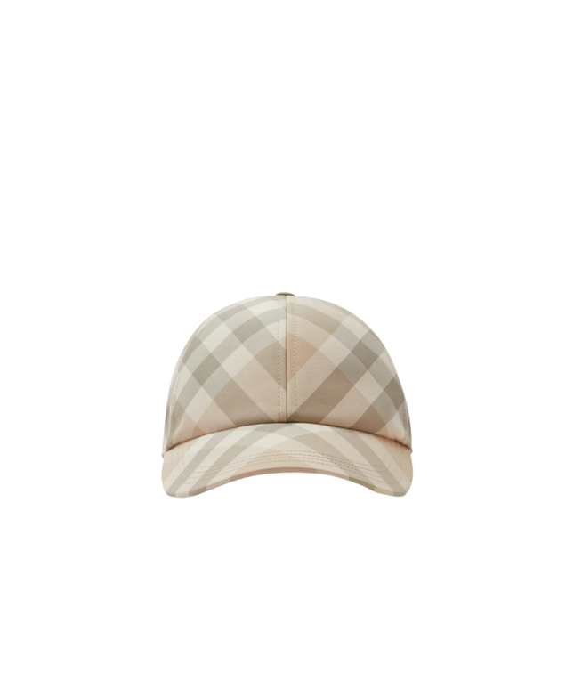 Checked Curved-Peak Baseball Hat