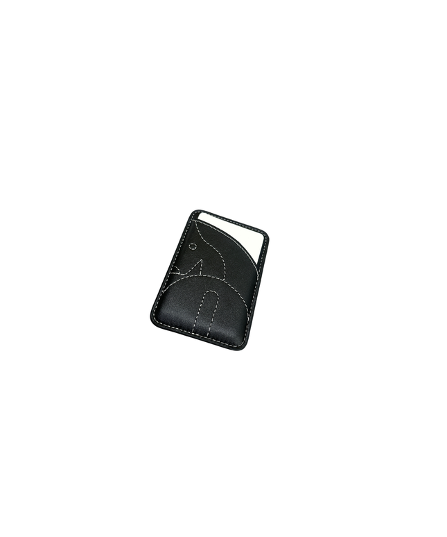 Black MagSafe Horse Card Holder