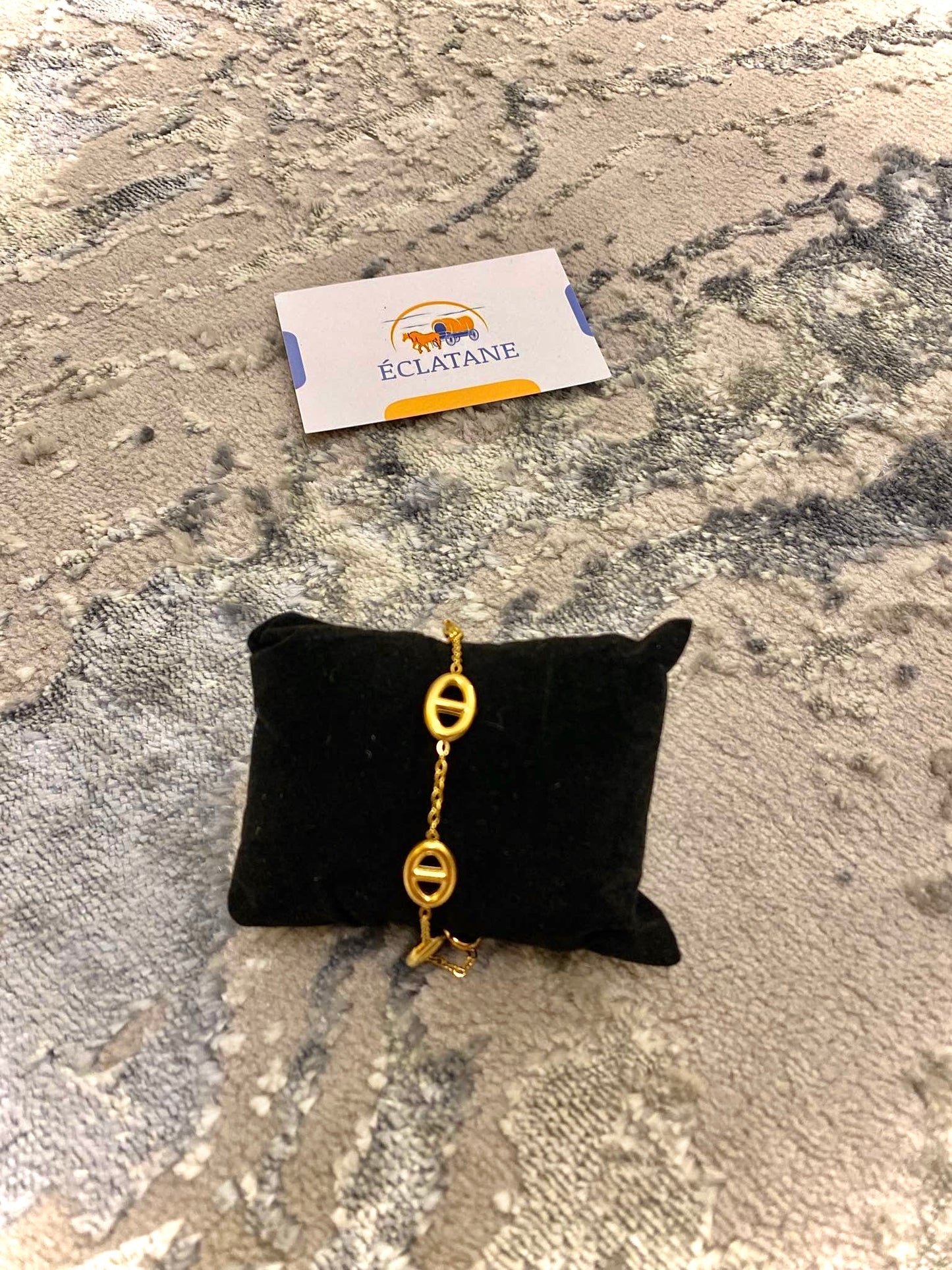 Gold Plated CD Rope Bracelet