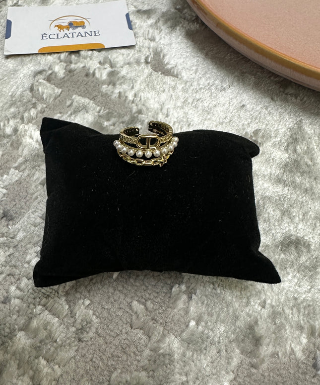 Gold Plated | CD Pearl Ring