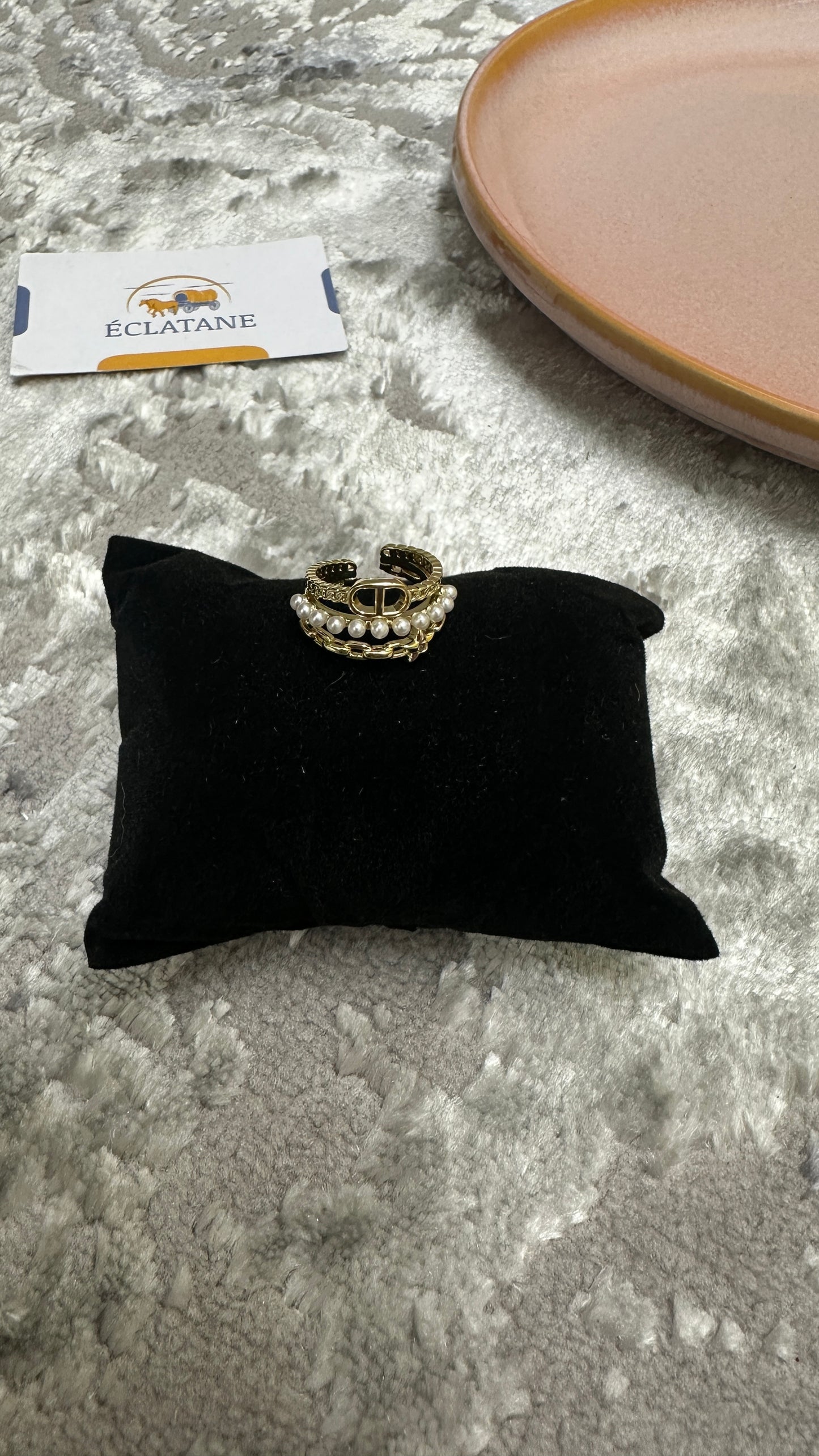 Gold Plated | CD Pearl Ring