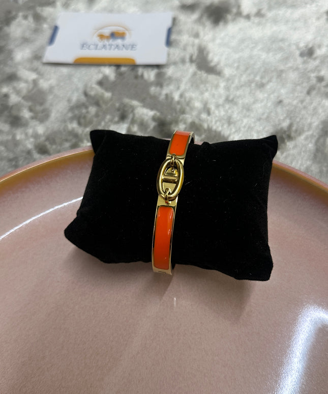 Gold & Red Plated | CD Clasp Bracelet