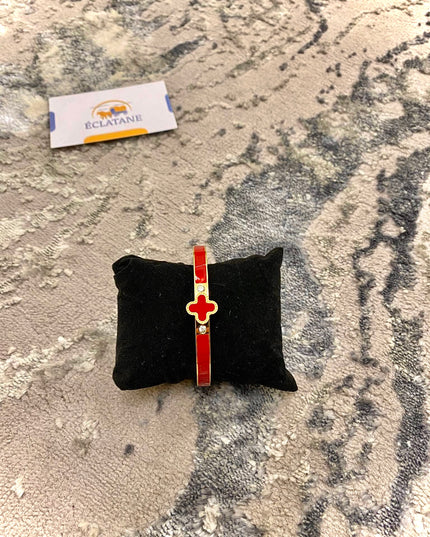 Gold & Red Plated | Singular Clasp Bracelet
