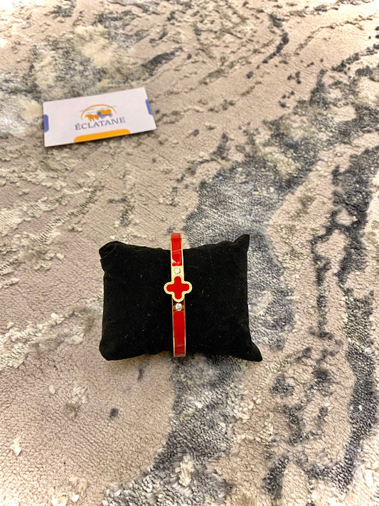 Gold & Red Plated | Singular Clasp Bracelet