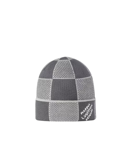 Grey Damier Heritage Beanie Hat