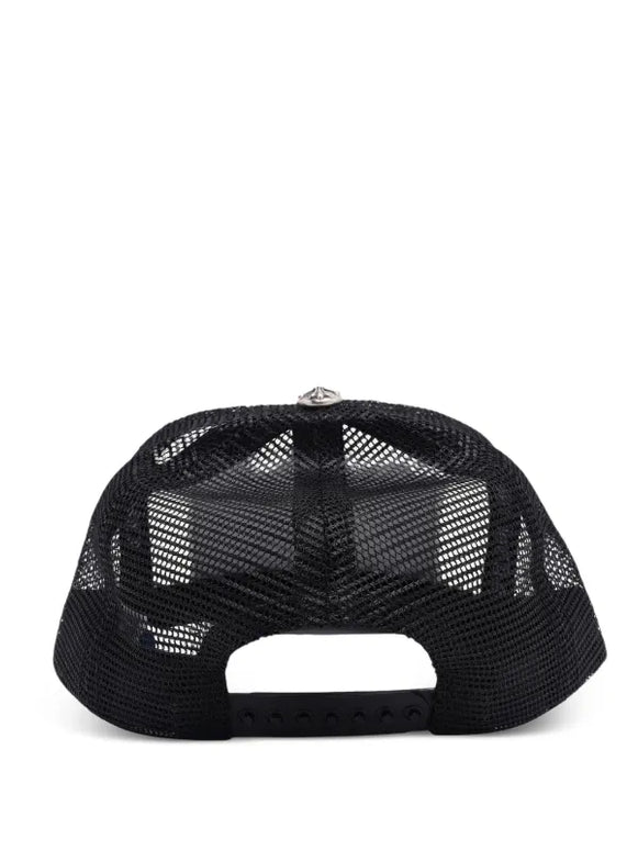 Black Slogan Adjustable Cap