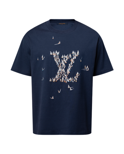 Embroided Navy LV Sailing T-Shirt