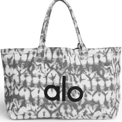 Yoga Grey Tie Dye Tote Bag